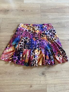 Donja Jo Tennis Skirt in Colorful Animal Print